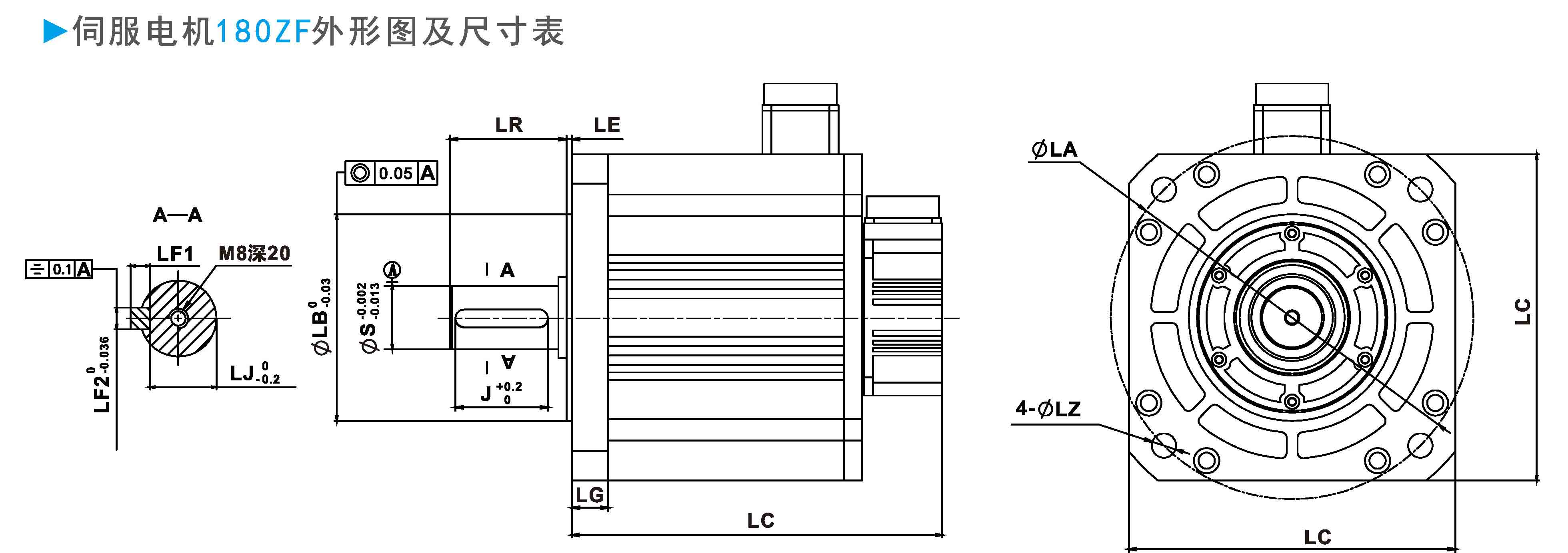 ZF180 220V系列通用型伺服电机外形图及尺寸表.jpg